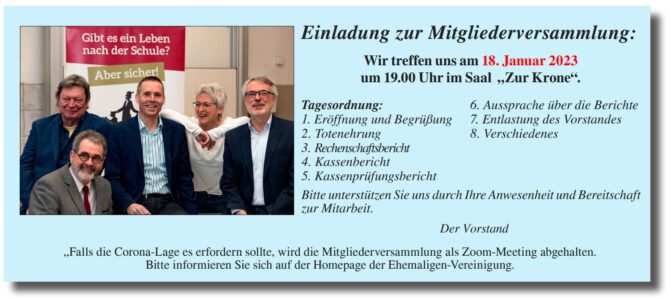 Mitgliederversammlung 2023